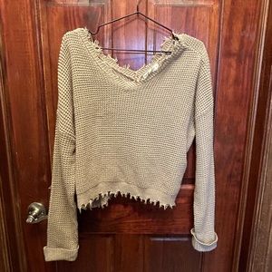 Grunge Style Knit Sweater
